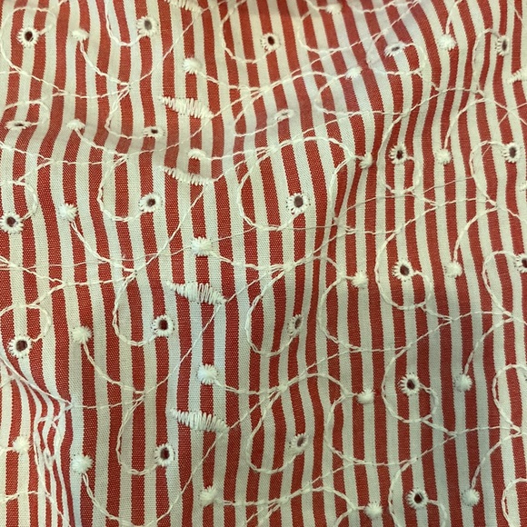 Red and White Zara Blouse Size XSmall - Picture 3 of 3